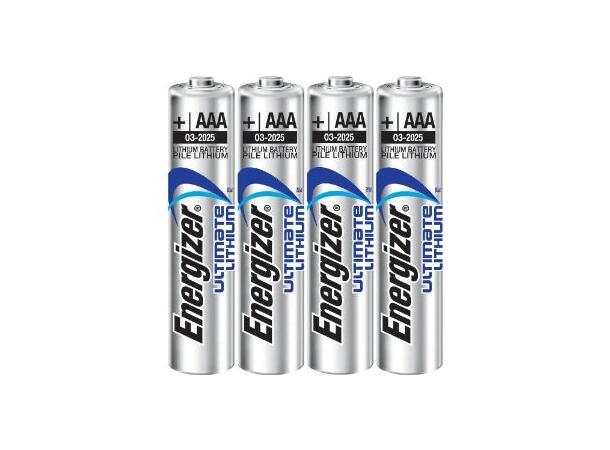 Energizer Batteri Ultimate Lithium AAA 4-pakning AAA Lithium batteier 